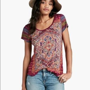 Lucky Brand Persian Carpet Graphic Tee XL